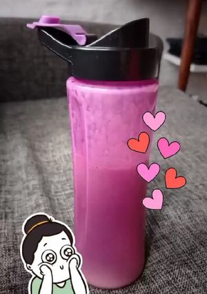 Una foto de Batido Post Entreno de Banana, Avena y Leche