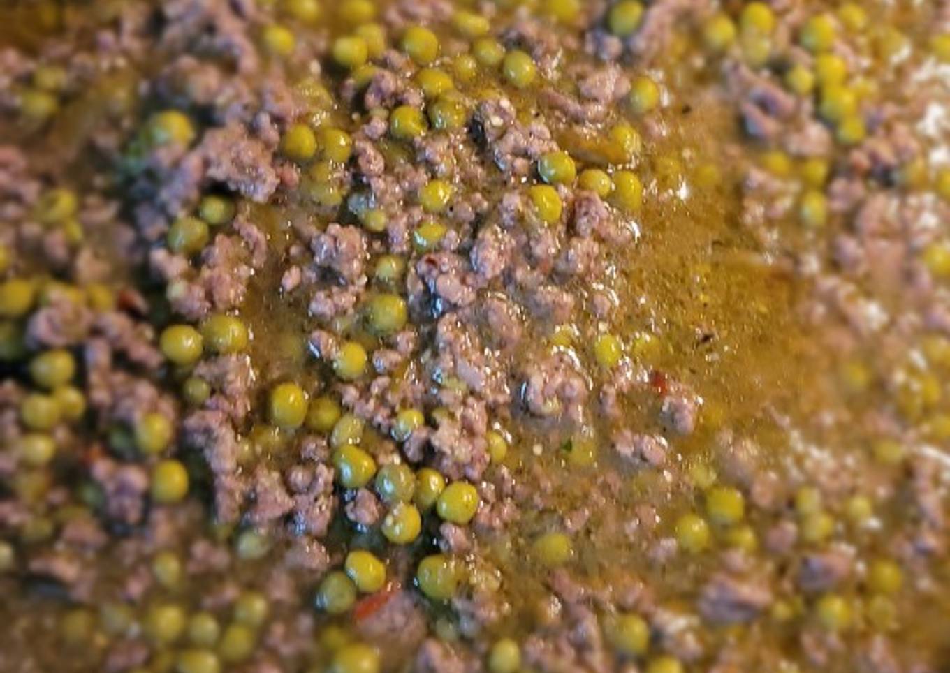 Carne molida en salsa verde (fácil y delicioso 😋)