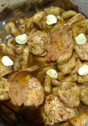 Una foto de Berenjenas al escabeche