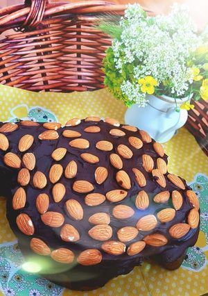 Foto di Colomba al cioccolato e mandorle