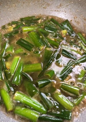 Foto resep Bunga Bawang Saus Tiram