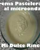 Crema pastelera básica al microondas