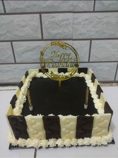 Foto resep Kue brownis ulang tahun