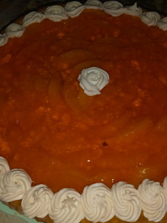 Una foto de Tarta de durazno