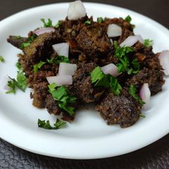 A picture of Goat spleen roast.
