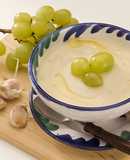 Ajo Blanco: chilled Spanish almond and garlic soup with grapes