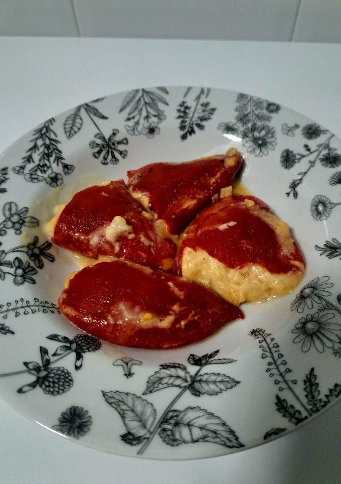 Una foto de Pimientos rellenos de bacalao