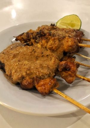 Foto resep Sate Ayam Bumbu Kacang ala Sherly
