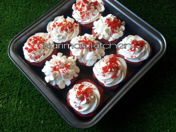 Easy Way Prepare Red velvet cupcakes the Awesome  Delicious