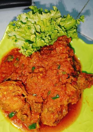 Foto resep Ayam bumbu merah
