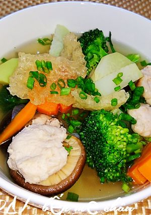 Hình của món Canh bóng thả.