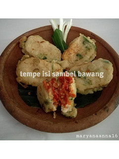Foto resep Tempe isi sambel bawang