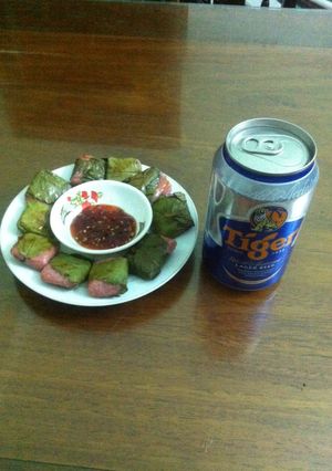 Hình của món Nem Chua Nướng.