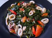 Gambar cumi-cumi cah kangkung