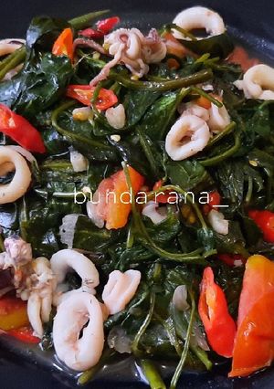 Foto resep 43.Cumi Cah Kangkung