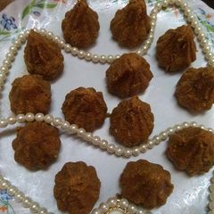 A picture of Jaggery Besan Modak.