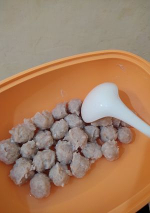 Foto resep Bakso ayam SIMPLE poll