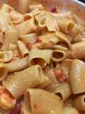 Paccheri con crema di gamberi