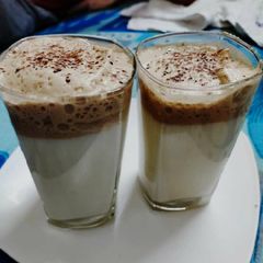 A picture of Dalgona coffee.