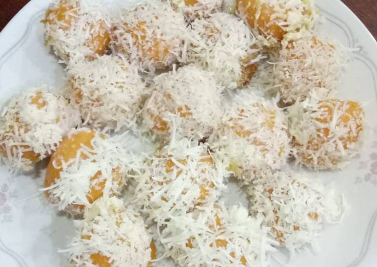 Klepon ubi balur keju