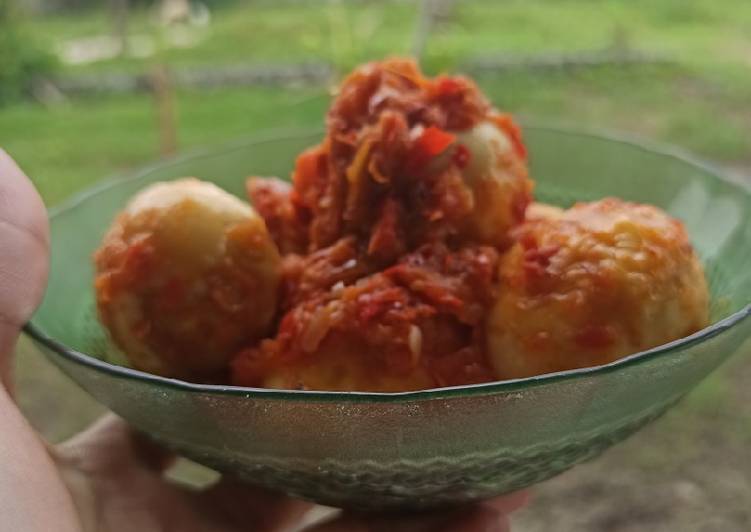 TELUR BALADO (TANPA MSG & PENYEDAP RASA)