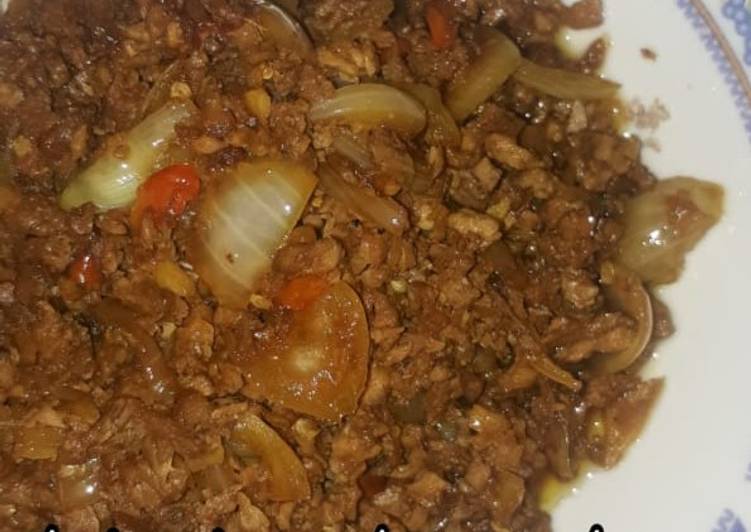 Resep Daging cincang kecap pedas yang Enak Banget