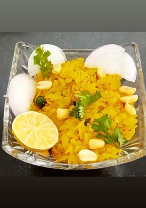 A picture of Peri peri poha.