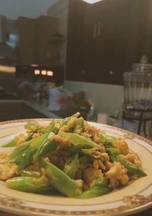 Foto resep Tumis buncis telur orak arik
