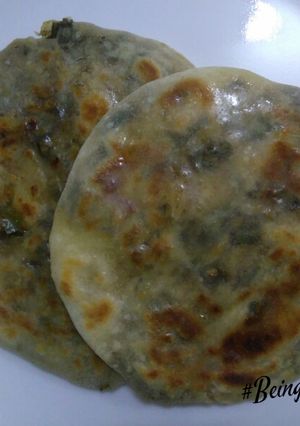 A picture of Stuffed Spring Onion Kulcha.
