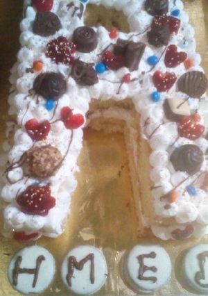 صورة لوصفة كعكة الحروف