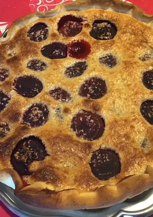 Une photo de Tarte aux pêches de vigne et noix de coco