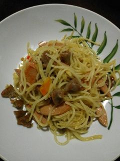 Foto resep Spagethi aglio-lio bakso sosis