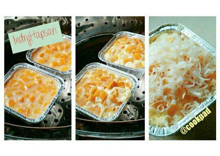 Resep Pudding Kukus Kabocha Keju Madu (Snack untuk 1y+) | Cara Buat Pudding Kukus Kabocha Keju Madu (Snack untuk 1y+) Yang Lezat