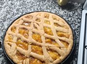 Una foto de pastafrola de batata