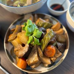 A picture of Vietnamese Braised Mixed Veggies & Tofu | Rau Củ Kho Đậu Hủ.