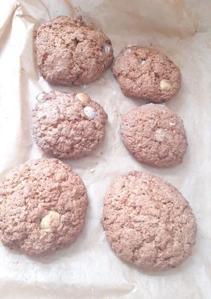 A picture of Smartie cookies.