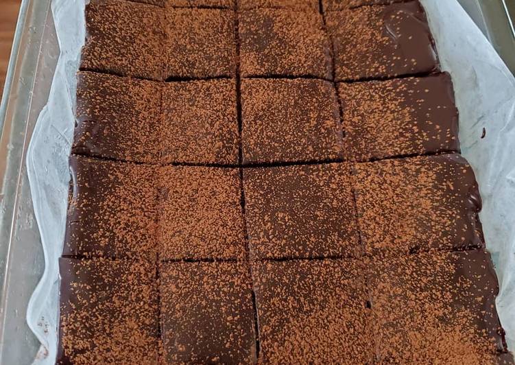 Resep #24 No Bake Healthy Brownies, Enak