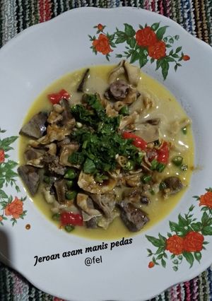 Foto resep Jeroan asam manis pedas