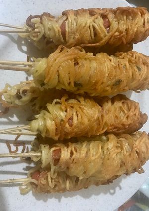 Foto resep Sosis Mie Gulung Gulung
