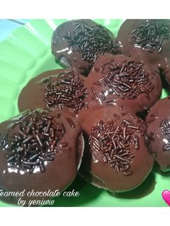 Foto resep Kue coklat kukus dengan toping coklat lumer