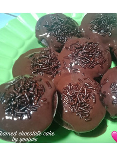 Foto resep Kue coklat kukus dengan toping coklat lumer