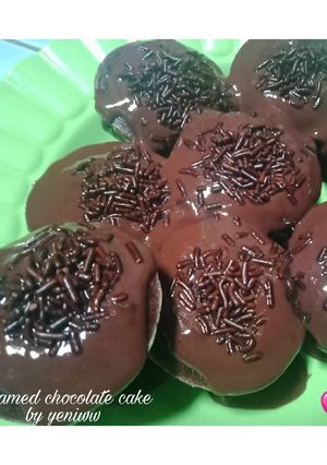Foto resep Kue coklat kukus dengan toping coklat lumer
