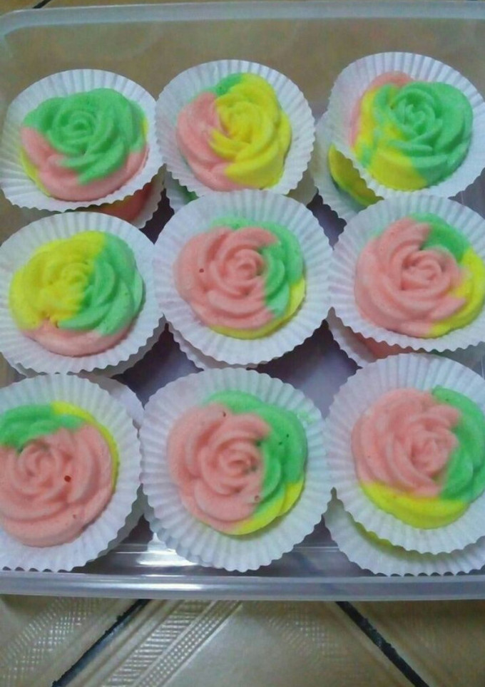Foto resep Bolu Kukus Mawar