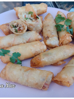 A picture of Chinese Spring Rolls.
