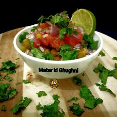 A picture of Sukhi Matar ki Ghugni Or Dry Peas Chaat.