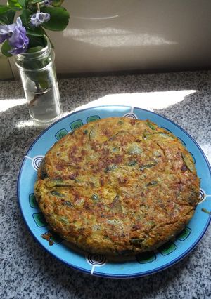 Una foto de Tortilla zapallito y zanahoria