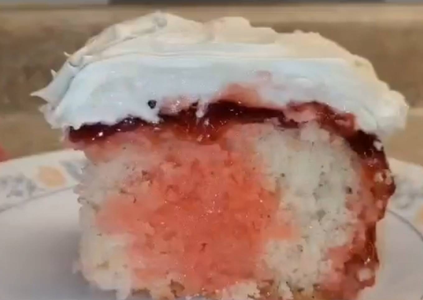 Best Strawberry Poke Cake