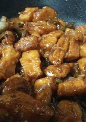 A picture of Chilli paneer.