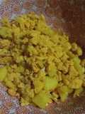Revoltillo de huevos con bacalao