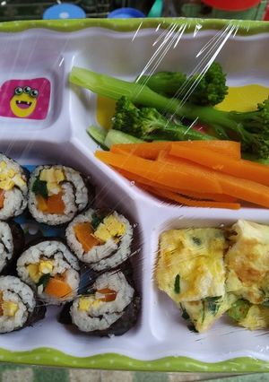 Hình của món Tuần 20 - Kimbap cuộn cho bé.